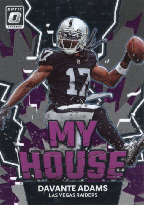 2022 Panini Donruss Optic Davante Adams #MH-9 -#/25 Purple Stars Raiders