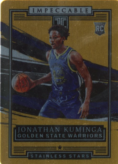 2021/22 Panini Impeccable Jonathan Kuminga RC #23 - #/10 Gold Warriors