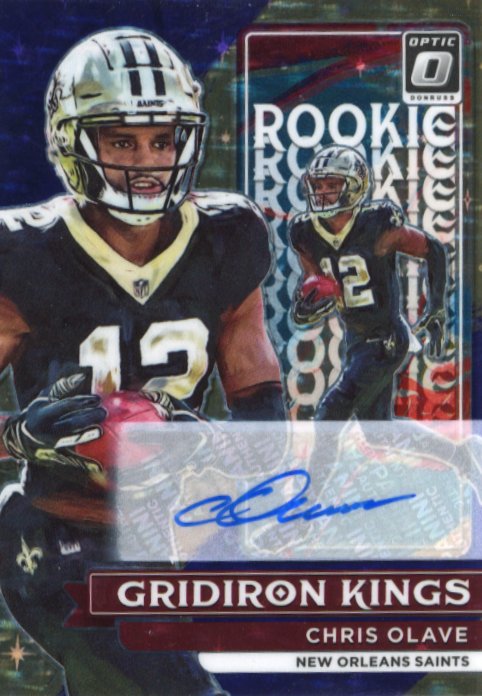 2022 Panini Donruss Optic Chris Olave RC #RGK-8 - #/25 Purple Stars Autograph Saints