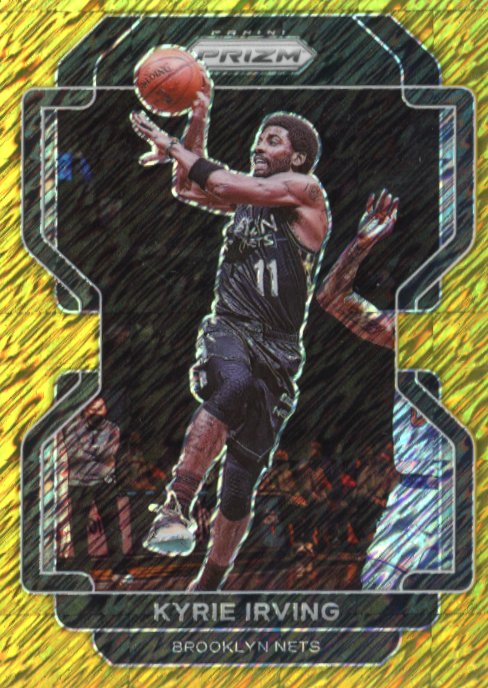 2021/22 Panini Prizm Kyrie Irving #99 - #/10 Gold Shimmer Nets