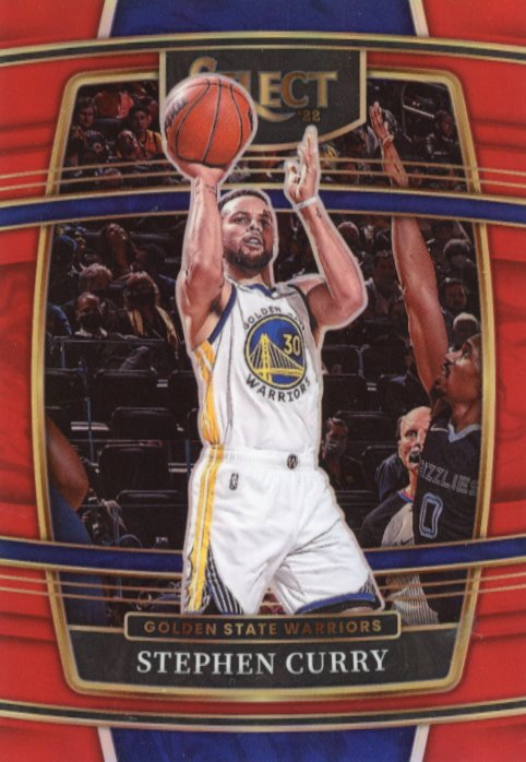 2021/22 Panini Select Stephen Curry #94 - #/199 Red Warriors