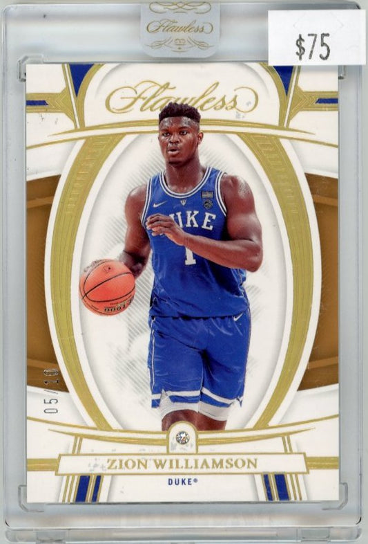 2022 Panini Flawless Zion Williamson #36 - #/10 Diamond Pelicans