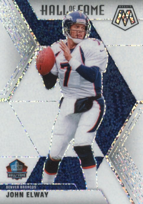 2020 Panini Mosaic John Elway #293 - White Sparkle Broncos