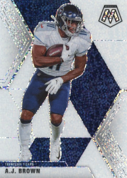 2020 Panini Mosaic AJ Brown #190 - White Sparkle Titans