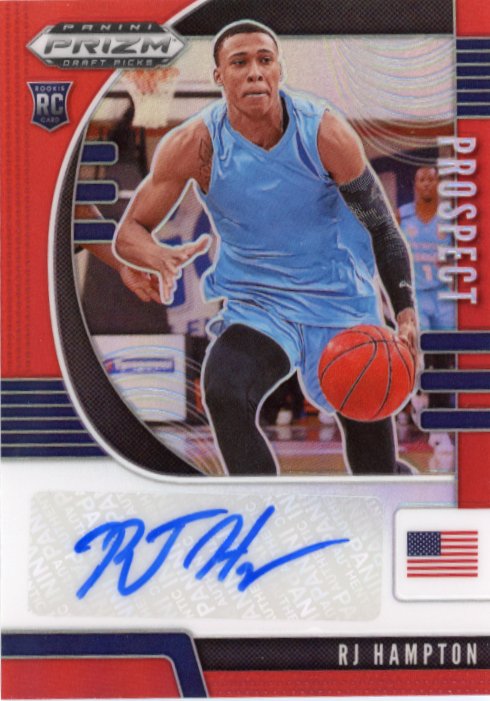 2020 Panini Prizm Draft Picks RJ Hampton Prospect Autographs RC #PA-RJ - Autograph Red #/199 Magic