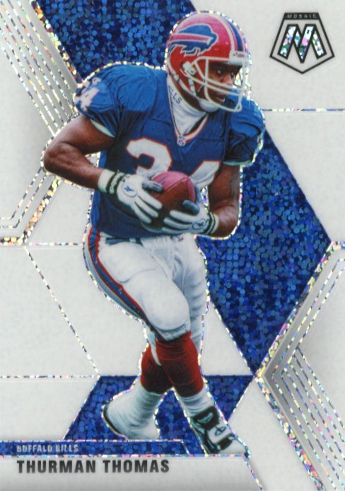 2020 Panini Mosaic Thurman Thomas #32 - White Sparkle Bills