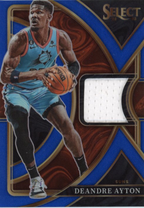 2022/23 Panini Select Deandre Ayton Selective Swatches #SS-DA - Relic Blue #/75 Suns