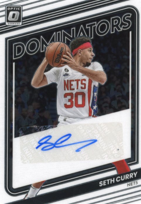 2022/23 Panini Donruss Optic Seth Curry Dominators #DS-SCV - Autograph #/99 Nets