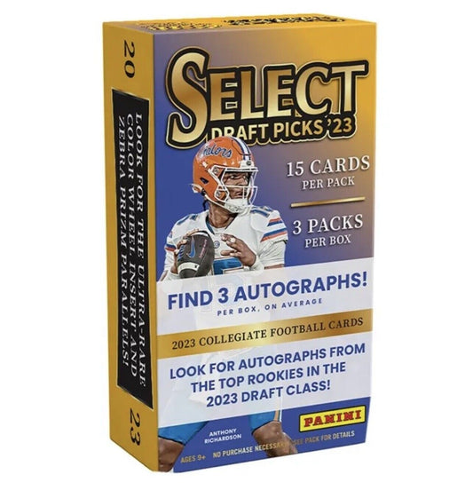 2023 Panini Select Collegiate Draft Picks Football Hobby Box