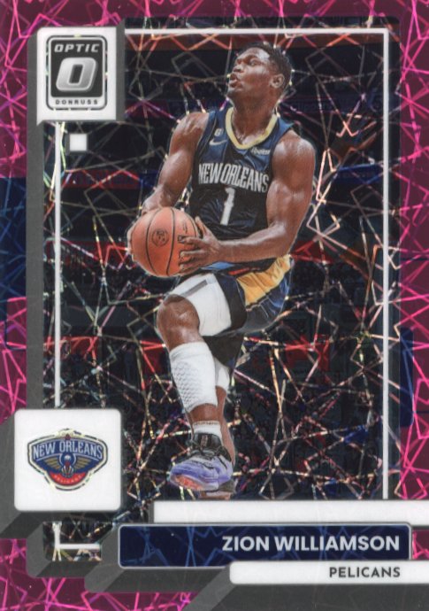 2022/23 Panini Donruss Optic Zion Williamson #181 - Pink Velocity #/79 Pelicans