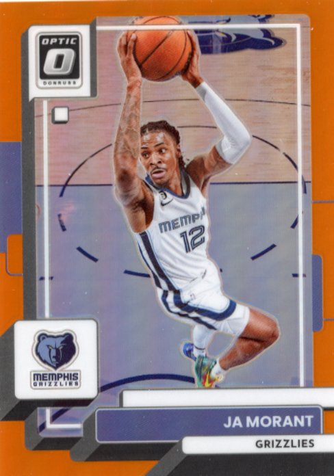 2022/23 Panini Donruss Optic Ja Morant #176 - Orange #/199 Grizzlies