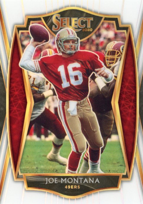 2020 Panini Select Joe Montana #118 - Silver Premier Level #/35 49ers