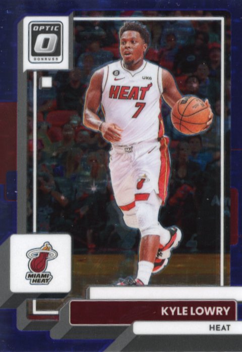 2022/23 Panini Donruss Optic Kyle Lowry #144 - Purple Stars #/17 Heat