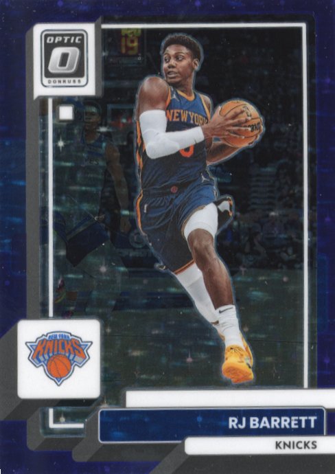 2022/23 Panini Donruss Optic RJ Barrett #28 - Purple Stars #/17 Knicks