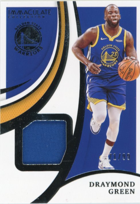 2020/21 Panini Immaculate Collection Draymond Green #MT-DMG - Relic #/99 Warriors