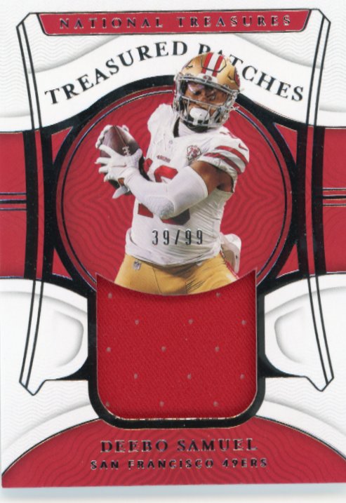 2021 Panini National Treasures Deebo Samuel Treasured Patches #TP-DS - Relic #/99 49ers