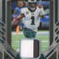 2022 Panini Playbook Jalen Hurts #SB-5 - #/25 Patch Eagles