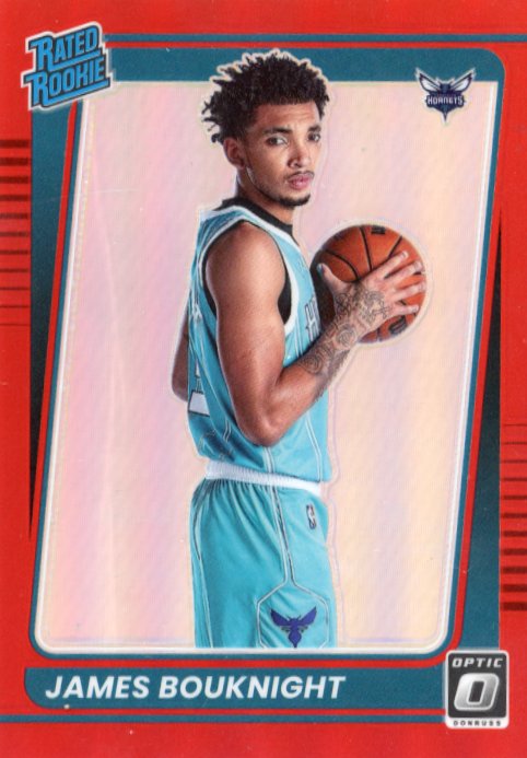 2021/22 Panini Donruss Optic James Bouknight Rated Rookie #151 - Red #/99 Hornets