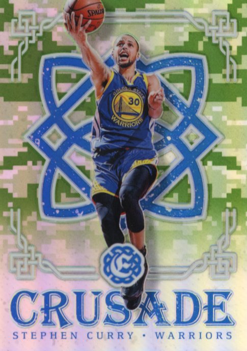 2016/17 Panini Excalibur Stephen Curry Crusade #2 - Camo Warriors