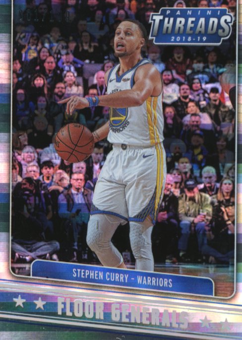 2018/19 Panini Threads Stephen Curry Floor Generals #19 - Premium #/199 Warriors