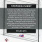 2019 Panini National Stephen Curry #SC - Explosion #/40 Warriors