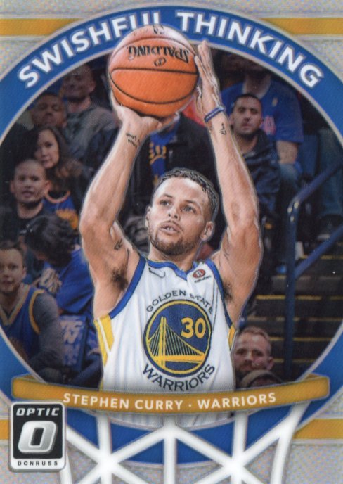 2017/18 Panini Donruss Optic Stephen Curry Swishful Thinking #7 - Silver Warriors