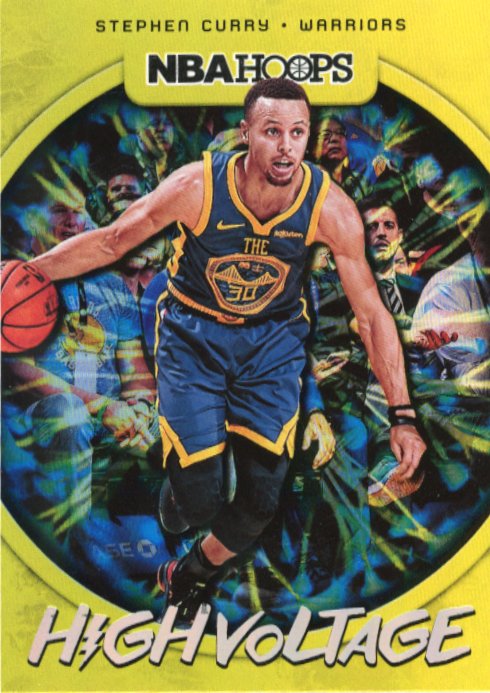 2019/20 Panini NBA Hoops Stephen Curry High Voltage #10 - Warriors