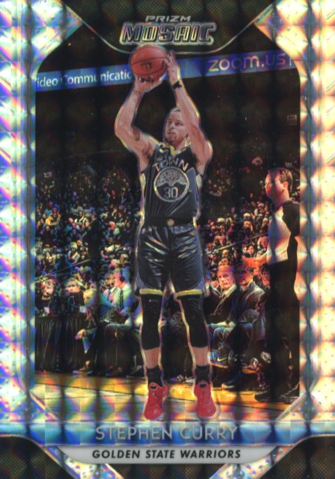 2018/19 Panini Mosaic Stephen Curry #90 - Mosaic Warriors