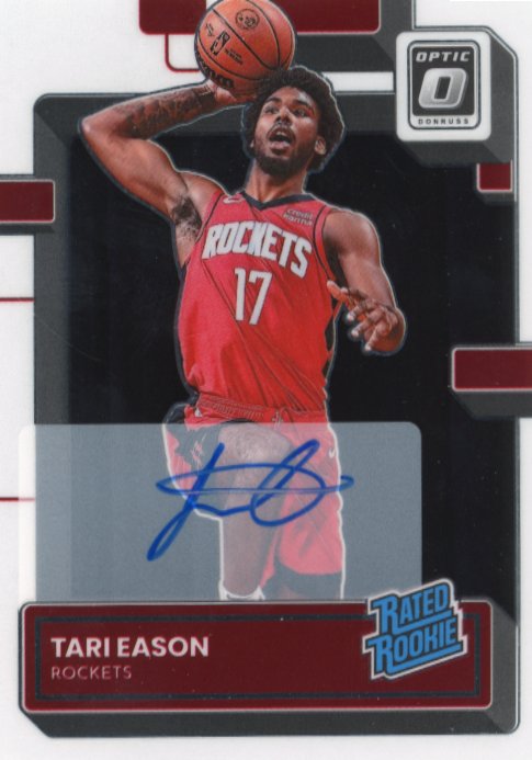 2022/23 Panini Donruss Opic Tari Eason Rated Rookie #203 - Autograph Rockets