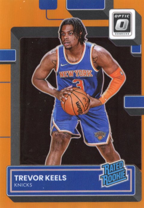 2022/23 Panini Donruss Optic Trevor Keels Rated Rookie #243 - Orange #/199 Knicks