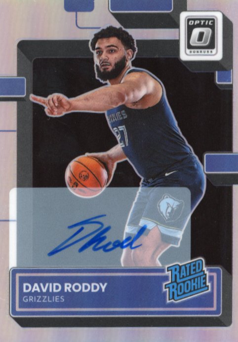 2022/23 Panini Donruss Optic David Roody Rated Rookie #225 - Autograph Silver Grizzlies