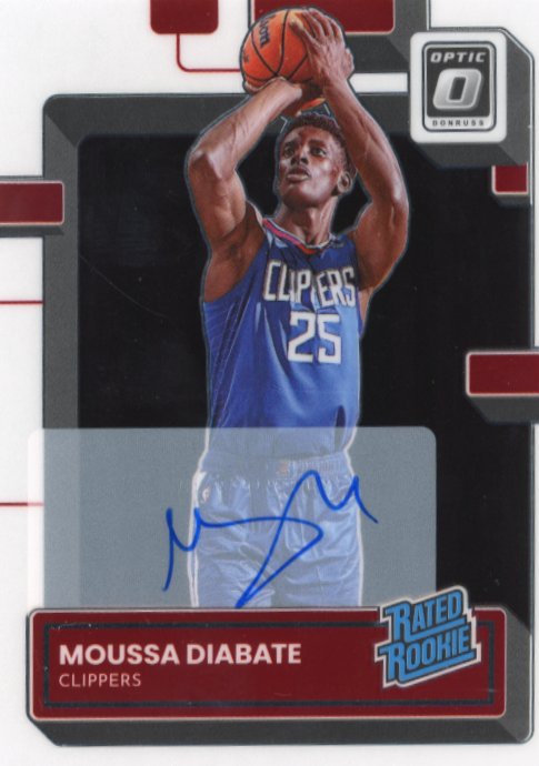 2022/23 Panini Donruss Optic Moussa Diabate Rated Rookie #247 - Autograph Clippers