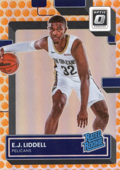 2022/23 Panini Donruss Optic EJ Liddell Rated Rookie #207 - Basketball Emoji Pelicans