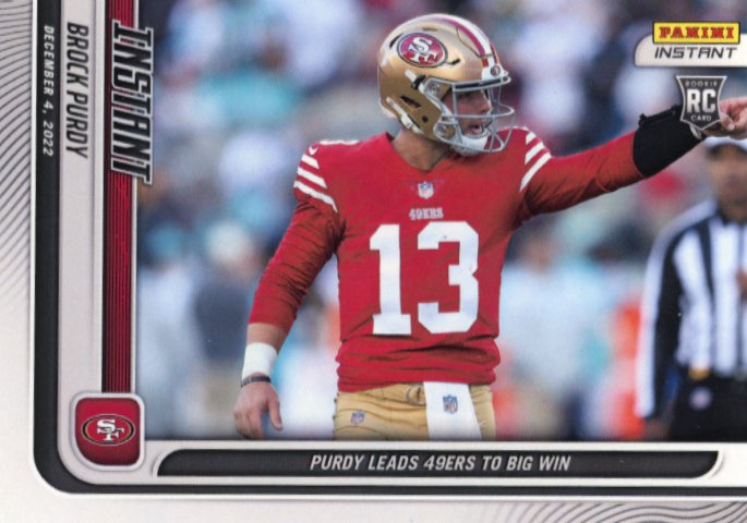 2022 Panini Instant Brock Purdy RC #134 - 49ers