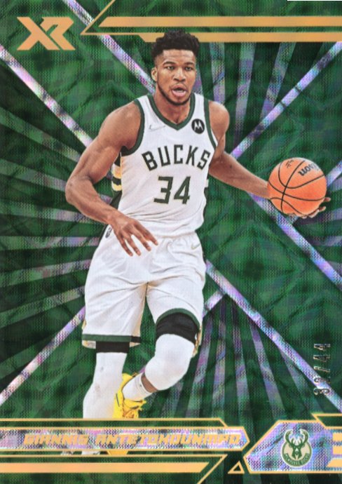 2021/22 Panini Chronicles XR Giannis Antetokounmpo #393 - #/44 Green Bucks