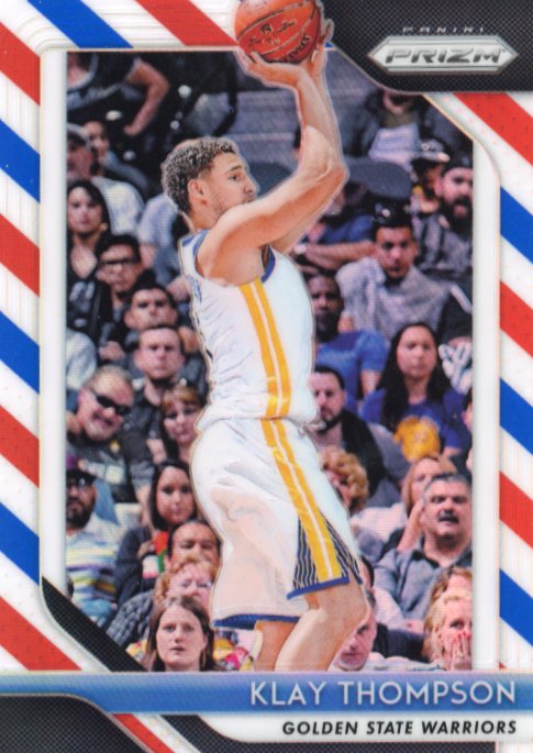 2018/19 Panini Prizm Klay Thompson #242 - Red White Blue Warriors