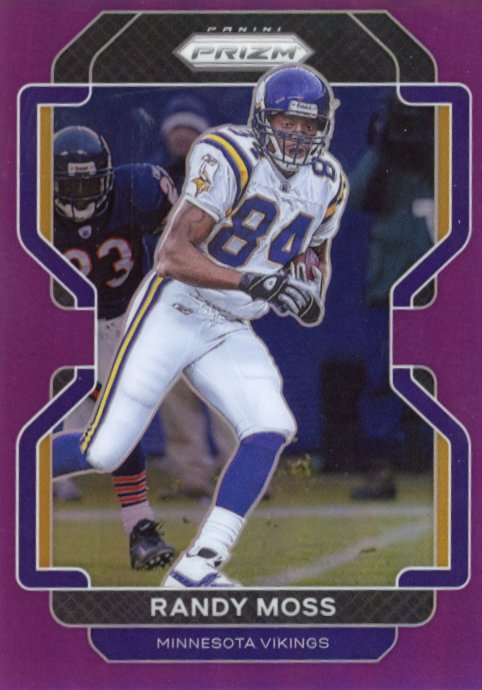 2021 Panini Prizm Randy Moss #133 - #/125 Purple Prizm Vikings