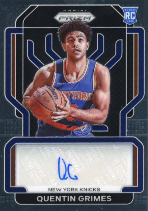 2021/22 Panini Prizm Quentin Grimes RC #RS-QGR - Autograph Knicks