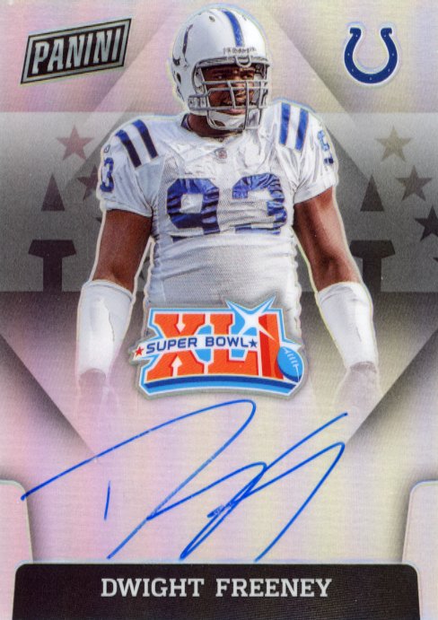 2020 Panini Dwight Freeney #SBXLI-DF - Refractor Autograph Colts