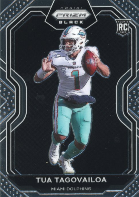 2020 Panini Chronicles Prizm Black Tua Tagovailoa RC #PB-2 - Dolphins