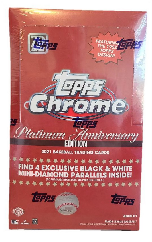 2021 Topps Chrome Platinum Anniversary Baseball Lite Box