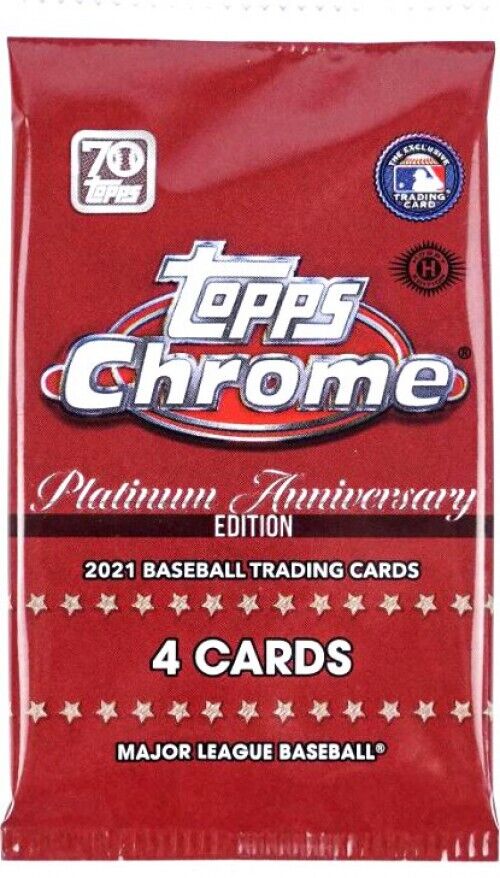 2021 Topps Chrome Platinum Anniversary Baseball Lite Pack