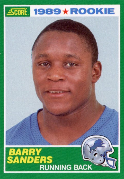 1989 Score Barry Sanders RC #257 - Lions