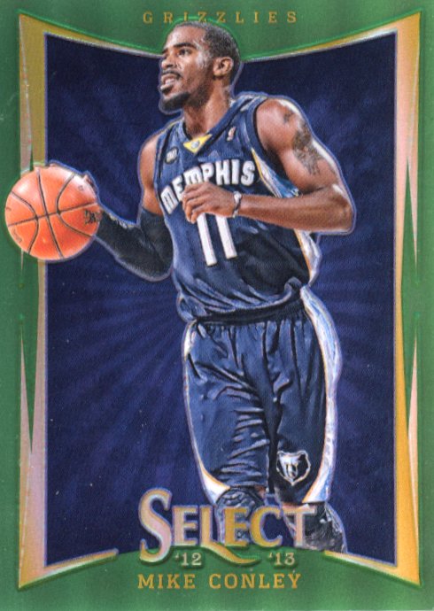 2012/13 Panini Select Mike Conley #61 - Green #/10 Grizzlies