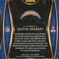2020 Panini Select Justin Herbert RC #144 - Premier Level Silver Chargers