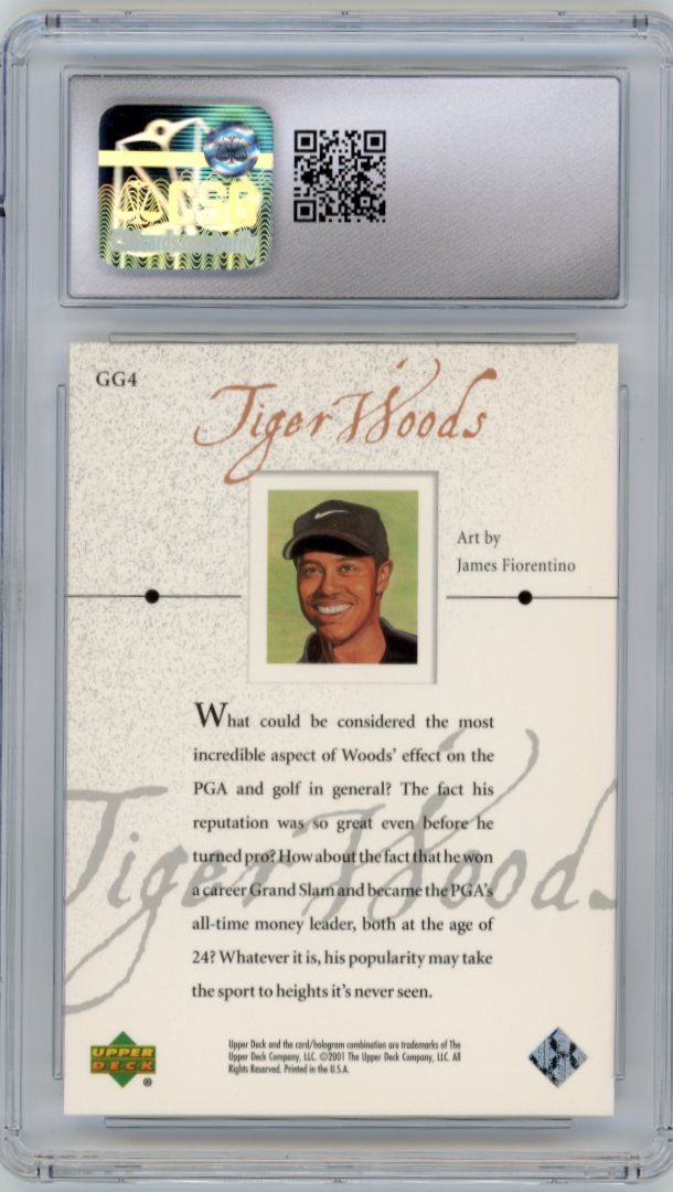 2001 Upper Deck Golf Gallery Tiger Woods #GG4 - CSG 10