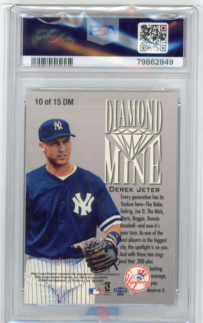2000 Fleer Ultra Derek Jeter #10 - Diamond Mine PSA 7 Yankees