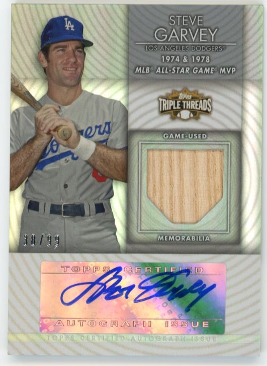 2012 Topps Triple Threads Steve Garvey #TTUAR-4 - Relic Autograph #/99 Dodgers