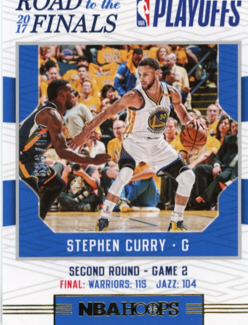 2017/18 Panini NBA Hoops Stehen Curry Road to the Finals #57 - #/999 Warriors