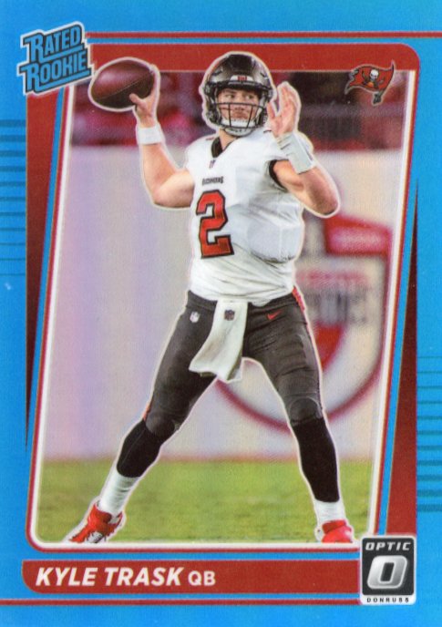 2021 Panini Donruss Optic Kyle Trask Rated Rookie #209 - Blue #/299 Buccaneers